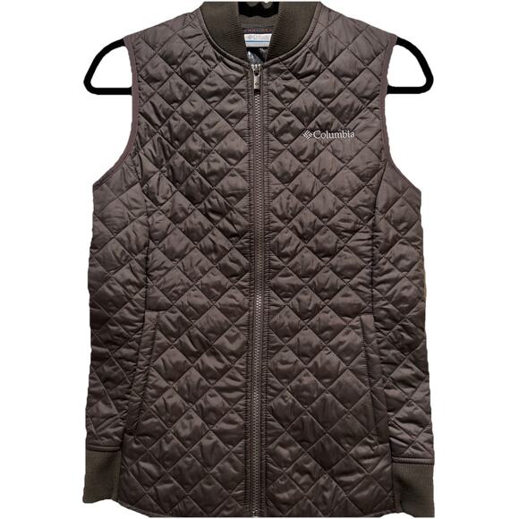 Womens COLUMBIA Brown Omni Heat Dualistic Insulated Vest Sz XS - Picture 2 of 14